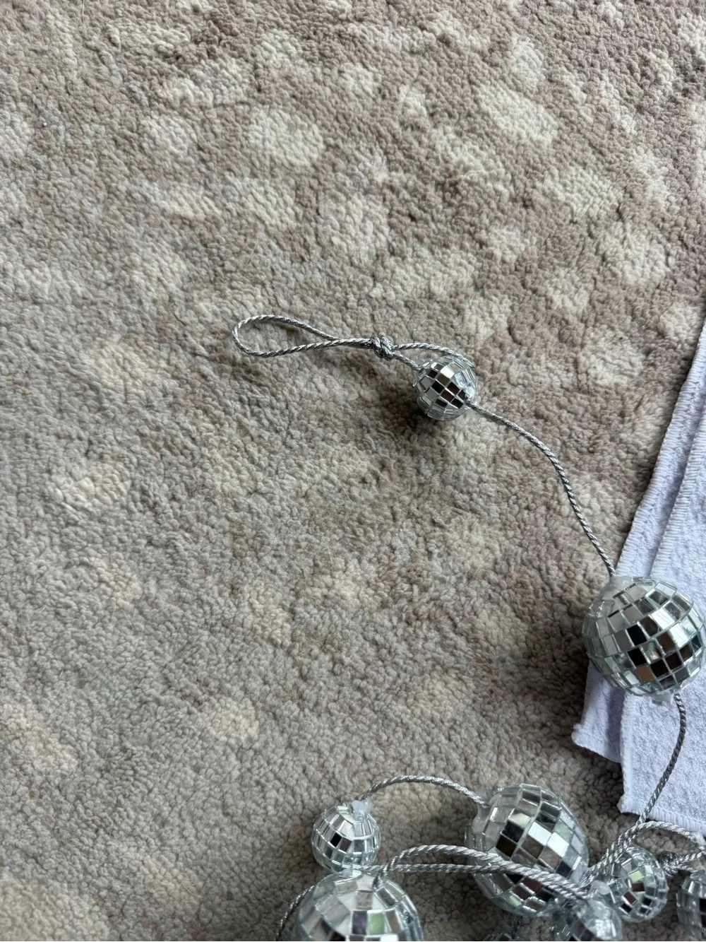 Disco Ball Waffle Knit Towels & Garland